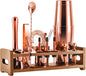 SOING Mixology 24-Piece Bartender Kit,Perfect Home Cocktail Shaker Set for Drink Mixing,Stainless Steel Bar Tools with Stand,Velvet Carry Bag & Recipes Cards Included
