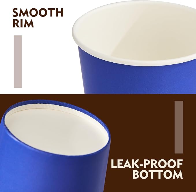 YEEHAW 16 oz Coffee Cups with Lids, 100 Pack | Heat & leak-proof paper - Image 3