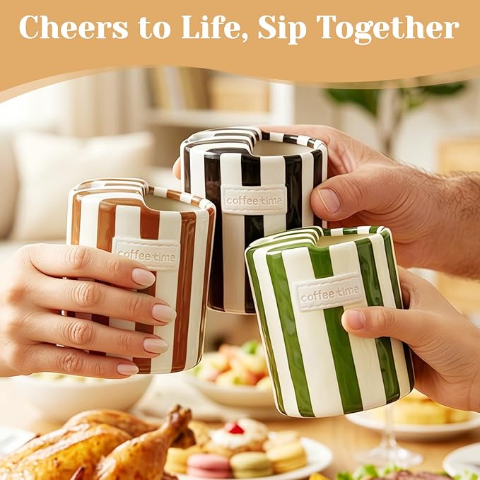 Ceramic Coffee Mug Novelty Ceramic Travel Mug Cute Espresso Cups To Go - Image 3