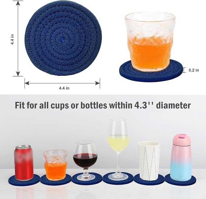ABenkle 8 Pcs Drink Coasters - Image 2