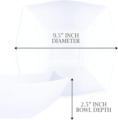 PLASTICPRO Disposable 64 ounce Square Serving Bowls, Party Snack or Salad Bowl - Image 5