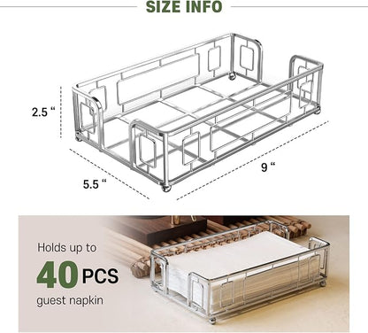 Guest Towel Holder Tray for Bathroom Countertop, Powder Room & Vanity Use - Image 5