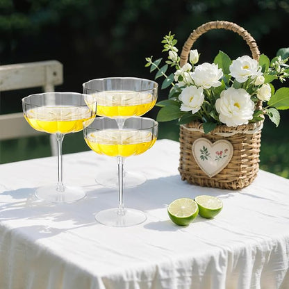 LIYH 20 Pcs Plastic Champagne Glasses 8 oz Champagne Flutes Plastic Cocktail - Image 7