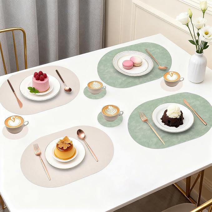Faux Leather Placemats Set of 6 - Image 6