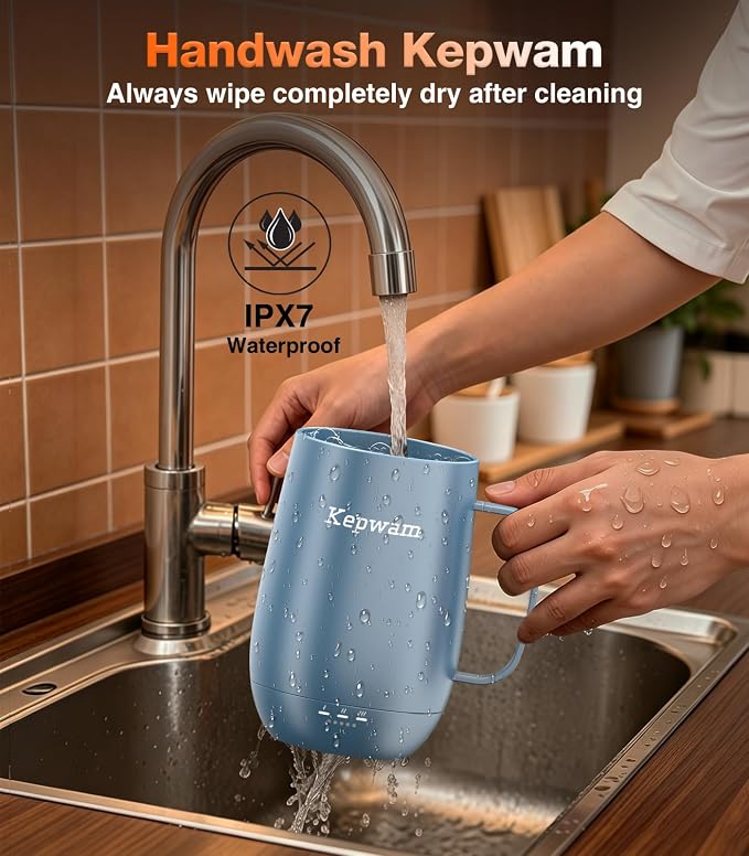 Kepwam Heated Coffee Mug T2-Plus, 20oz Large Capacity Longer Battery Life | - Image 8