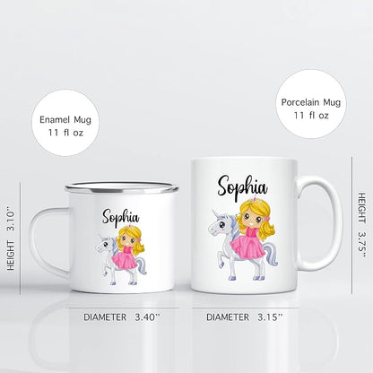 Personalized Mug for Kids, Girls | Customized Hot Chocolate, Coffee & Tea Cup | - Image 3