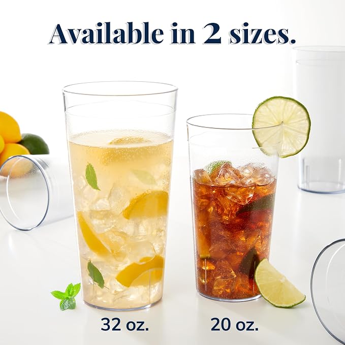 US Acrylic Cafe Plastic Reusable Tumblers, Restaurant Style, Made in USA - Image 3