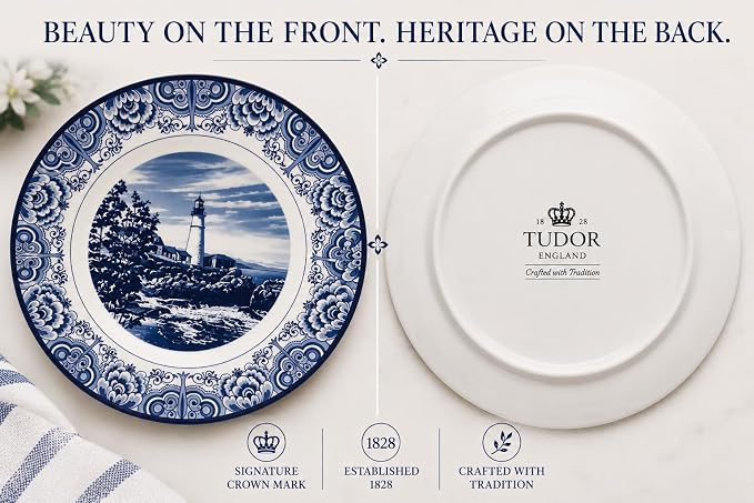 Royal 12-Piece Porcelain Dinnerware Set - Image 7
