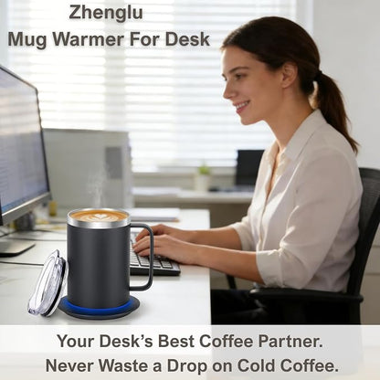 Coffee Warmer Mug Set for Desk, Self Heating Coffee Cup - Image 5