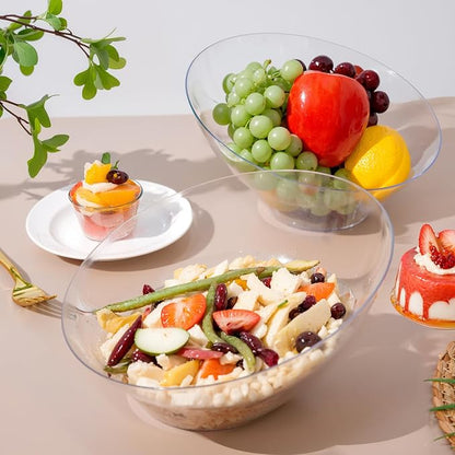 bUCLA 54 OZ Clear Plastic Serving Bowls - Image 7