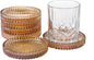 Glass Coasters Round Cup Mat, Decorative Wine Bottle Coaster, Crystal Drink by Unknown