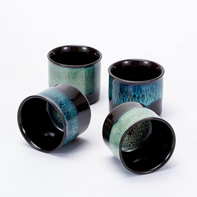 Espresso Cups Set of 2, Ceramic Espresso Cups, Expresso Shots Cups, 2.5oz Tea - Image 7