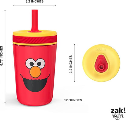 Zak Designs Sesame Street Kelso 12oz Stainless Steel Leak-Proof Toddler Cup | - Image 8
