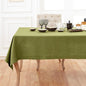 Solino Home Linen Avocado Green Tablecloth 60 x 120 Inch - Classic Hemstitch, 100% Pure Linen Rectangular Tablecloth - Machine Washable Table Cloth for Winter, Spring, Easter, St Patricks Day