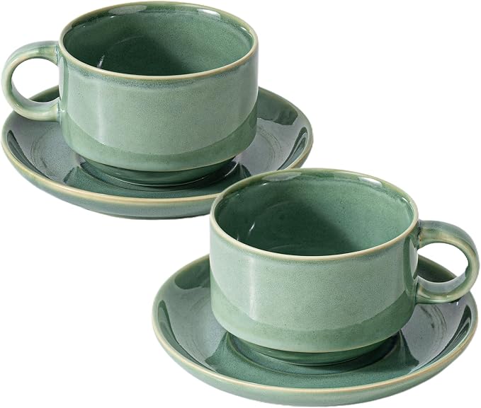 Ceramics 10oz Cappuccino Cups by MIKIGEY