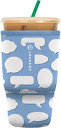 Sok It JavaSok Iced Coffee & Cold Soda Insulated Neoprene Cup Sleeve (Big Ideas, Large: 30-32oz)