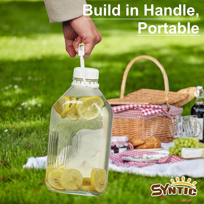 Syntic 64 Oz Glass Milk Bottle - Image 7