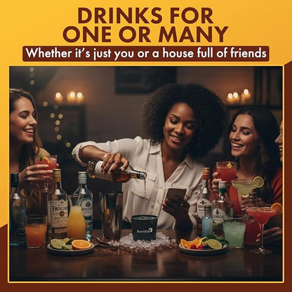App-Guided Cocktail Maker — The Free App Shows You Where to Fill — Make 500+ Easy, Perfect Cocktails — Best Gift for Cocktail Lovers