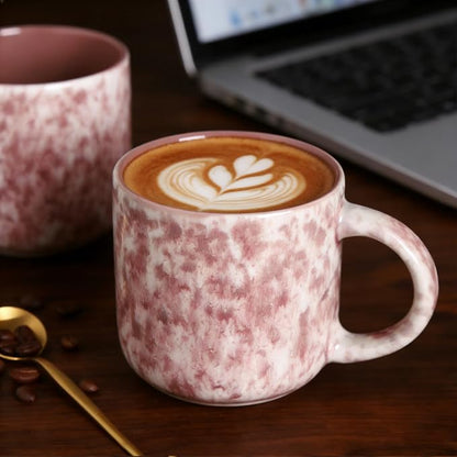 MONITO 12 OZ Coffee Mugs Set of 4, Ceramic Coffee Mugs, Modern Coffee Mugs Set - Image 8