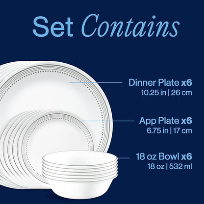 Corelle Vitrelle 18-Piece Service - Image 3
