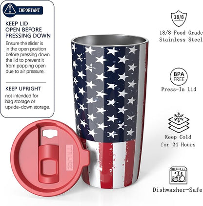 TILUCK 20 oz Insulated Coffee Tumbler - Image 2