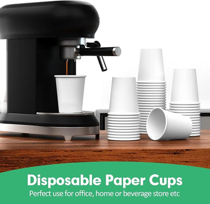 RAZCC 8 oz Paper Cups, 300 Pack 8oz Disposable Paper Coffee Cups, Coffee Cups 8 - Image 4