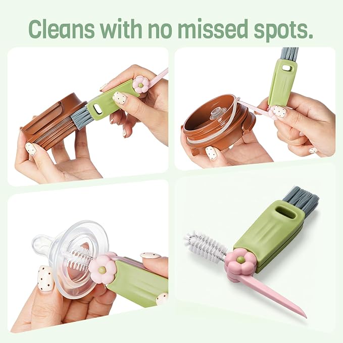 6-in-1 Silicone Baby Bottle Brush Set - Image 3