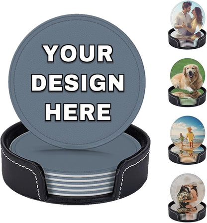 Custom Drink Coasters Set of 6 by YHPHRTA