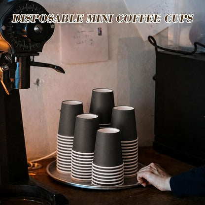 300 Pcs Mini Coffee Cups Brown Culture Cup 2oz Disposable Bathroom Cups Paper - Image 4