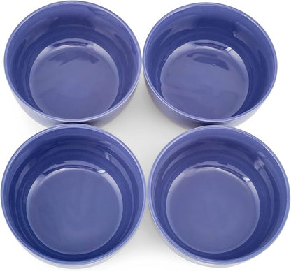 Elanze Designs Bistro Glossy Ceramic 7 inch Dinnerware Bowls Set of 4 - Image 4