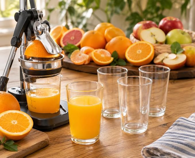 BOHEM'S Small Juice Glasses, 7 Oz, Drinking Glassware - Image 2