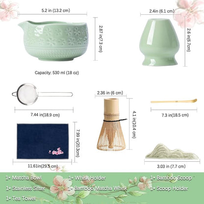 Buucup Matcha Whisk Set, Ceramic Matcha Kit - Image 5