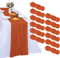 12 Pack Orange Cheesecloth Table Runner 10FT Boho Cheese Cloth Gauze Fabric by RestfulGlow