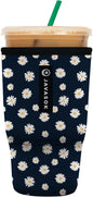 Sok It JavaSok Iced Coffee & Cold Soda Insulated Neoprene Cup Sleeve (Daisy Chain, Large: 30-32oz)
