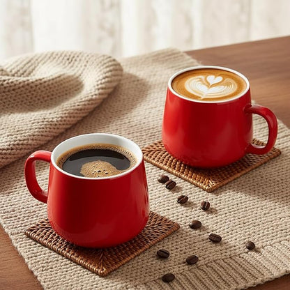 Teocera Coffee Mugs Set of 6-12oz Chip-Resistant Ceramic Cups - Image 7