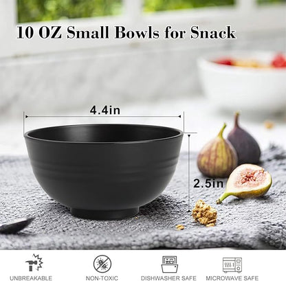 wheat straw snack bowls 10oz set of 8 - Image 2