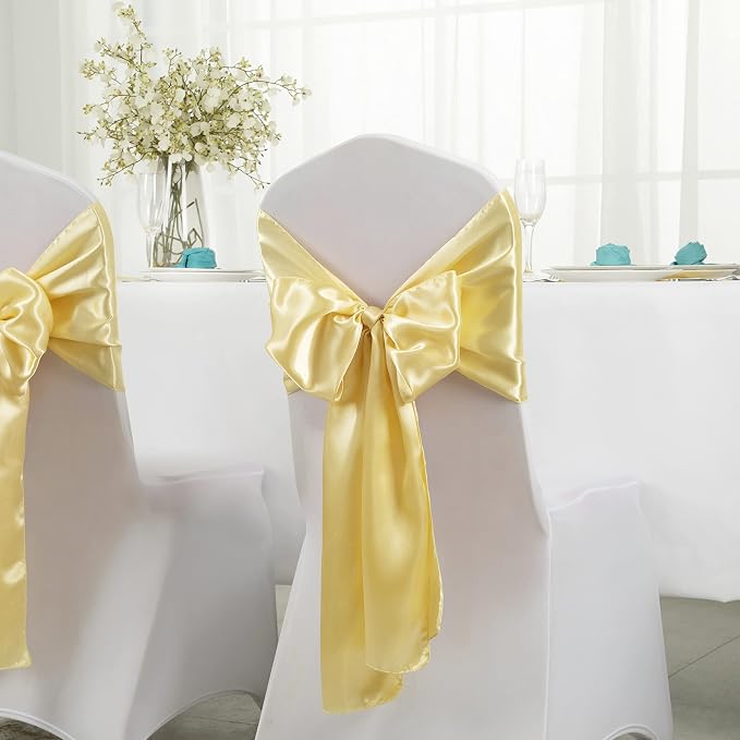 Horbaunal 2 Pack Light Gold Satin Table Runner 12 x 108 Inch | Smooth Table - Image 3