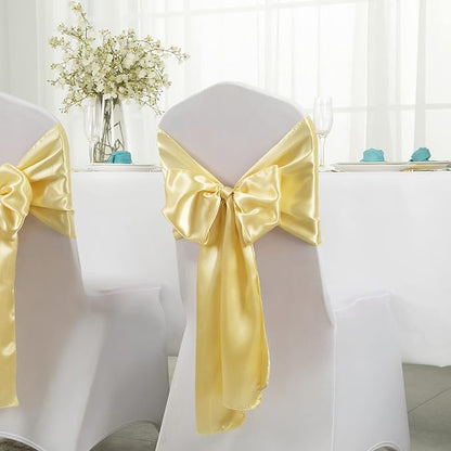 Horbaunal 2 Pack Light Gold Satin Table Runner 12 x 108 Inch | Smooth Table - Image 3