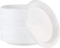 200 Count Disposable 9 Inch White Plastic Dinner Plates large