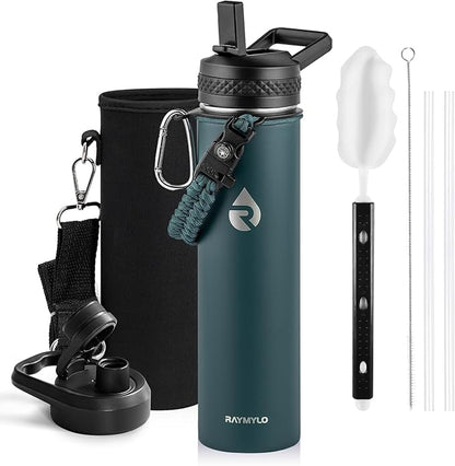 RAYMYLO Insulated Water Bottle 24 oz, Triple Wall Vacuum Stainless Steel | by RAYMYLO