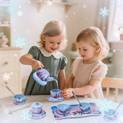 Tea Party Sets for Toddlers 3-5, PRE-WORLD Princess Tea Time Toy - Image 8