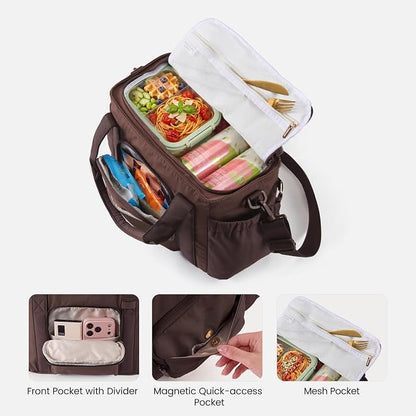 LOVEVOOK Insulated Lunch Box for Women, Adult Lunch Cooler Tote Bag - Image 6
