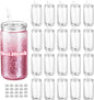 20 Pack Bulk 16oz Snow Globe Tumblers by Cuguords