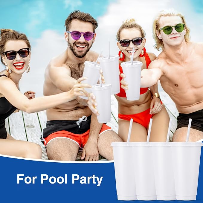 Amyhill 12 Pcs Reusable Plastic Cup - Image 7