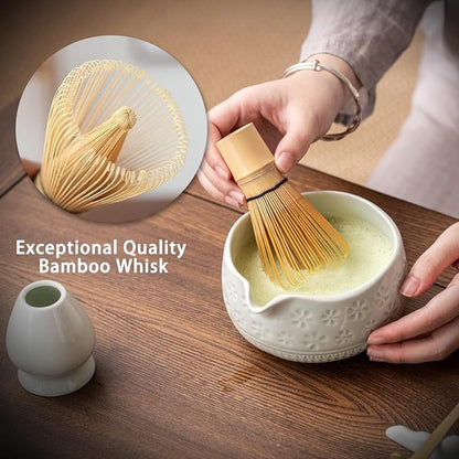 Buucup Matcha Whisk Set, Ceramic Matcha Kit - Image 4