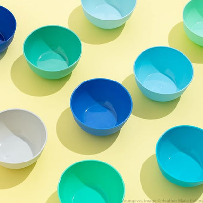 Youngever 9 Pack 10 Ounce Plastic Bowls, Kids Plastic Bowls - Image 2