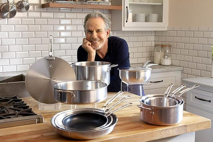 Hestan Provisions – 3-Piece Stainless Steel Mixing Bowl Set – 1.5qt, 3qt, and 4.75qt, Nesting Design