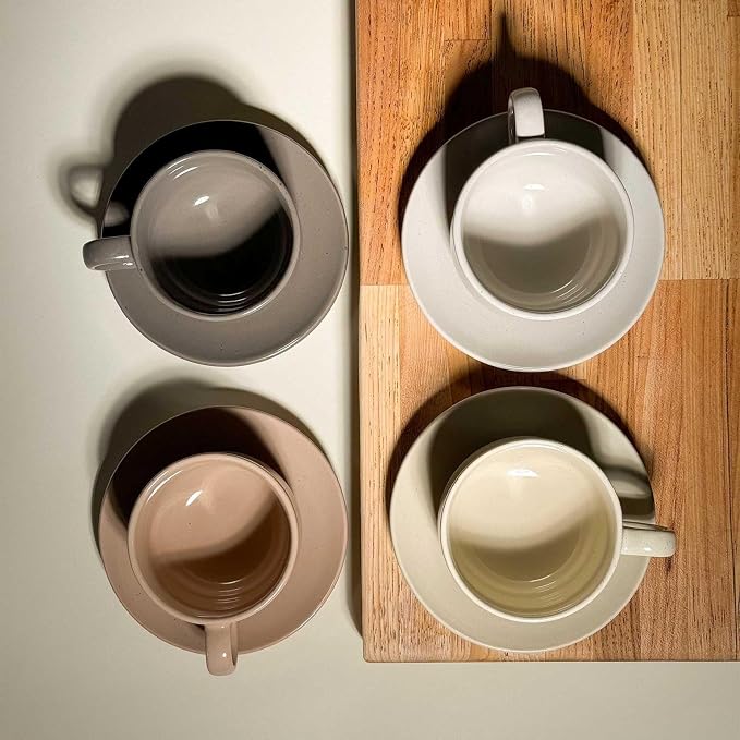 Mora Ceramics 8oz Cappuccino Mug Set of 4 - Image 7