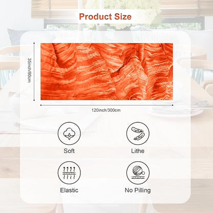 10 Pack Orange Cheesecloth Table Runner 35x120 Inch 10Ft Rustic Gauze Cheese - Image 4