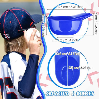 Ice Cream Dessert Baseball Cap Bowls Baseball Helmet Snack Bowl 8 oz Mini Party - Image 5
